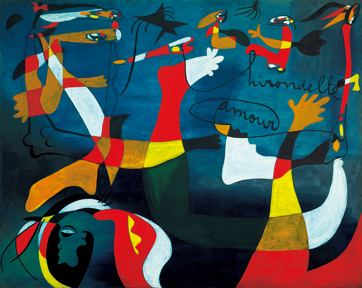  胡安·米罗 Joan Miró ——情妇米尔斯肖像